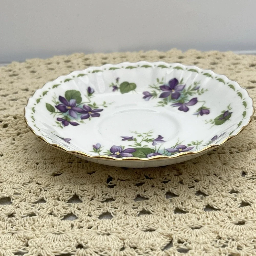 Royal Albert Flower Of The Month February Violets Saucer Plate Replacement